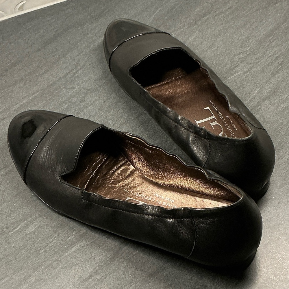 AGL Black Leather Loafers